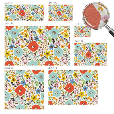 Non-woven photo wallpaper Floral pattern