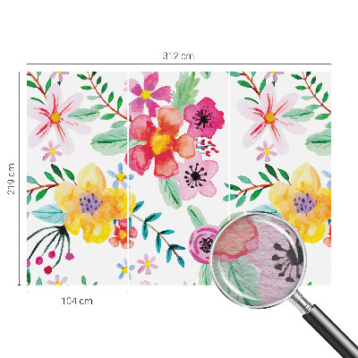 Wall mural for living room Floral freshness