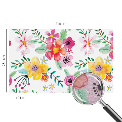 Wall mural for living room Floral freshness