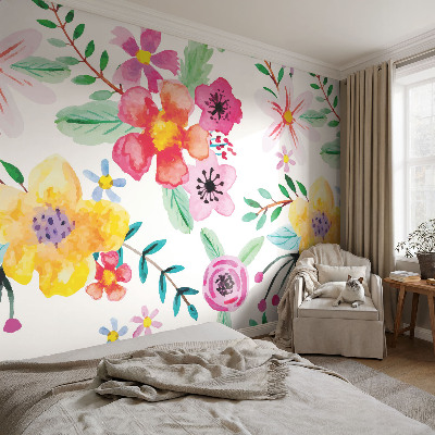 Wall mural for living room Floral freshness