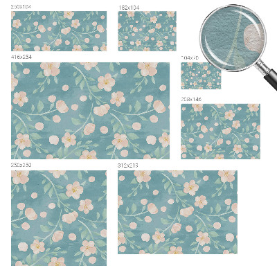 Wallpaper mural for living room Floral elegance