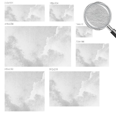 Bedroom wall mural wallpaper Subtle clouds