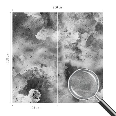 Large wall mural wallpaper Gray clouds