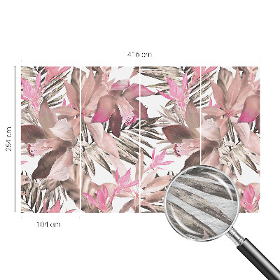 Custom size wall mural Exotic flowers