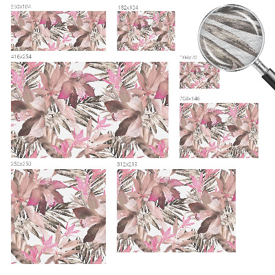 Custom size wall mural Exotic flowers