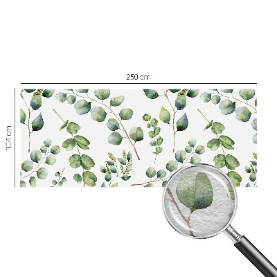 Modern wall mural for living room Green leaves