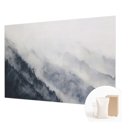 Modern wall mural for bedroom Mountain fog