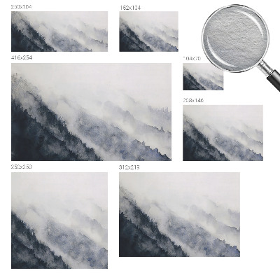 Modern wall mural for bedroom Mountain fog