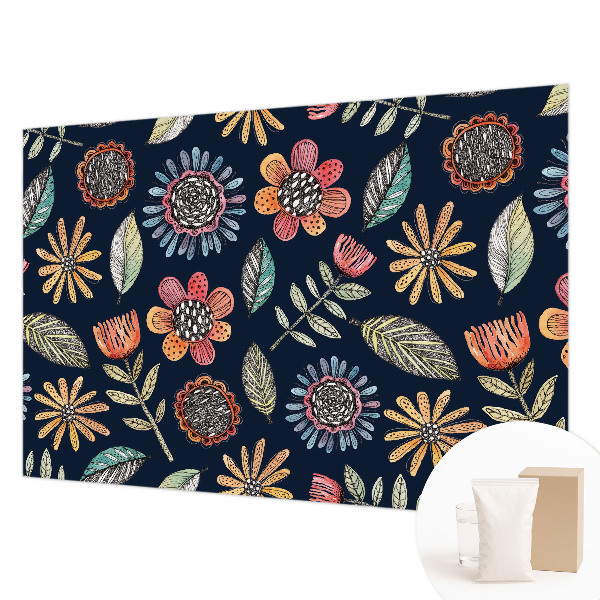 Wallpaper mural Floral mosaic