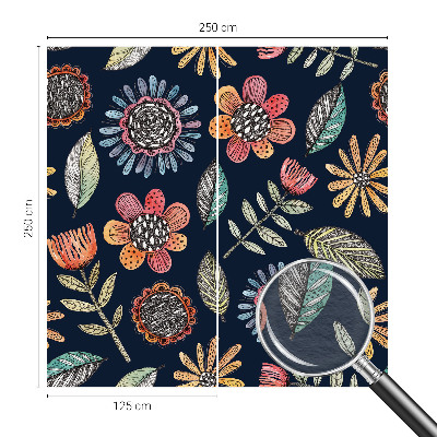 Wallpaper mural Floral mosaic