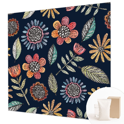 Wallpaper mural Floral mosaic