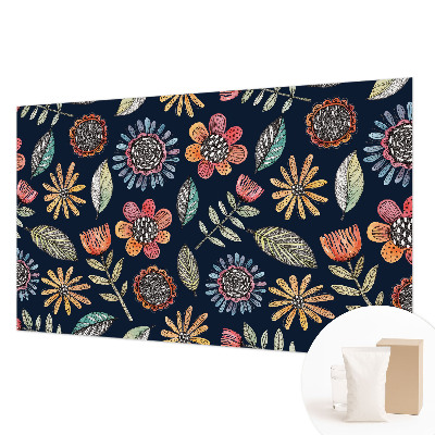 Wallpaper mural Floral mosaic