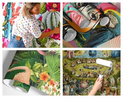 Wallpaper mural Floral mosaic