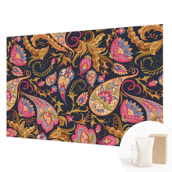 Wall mural for living room Colorful paisley