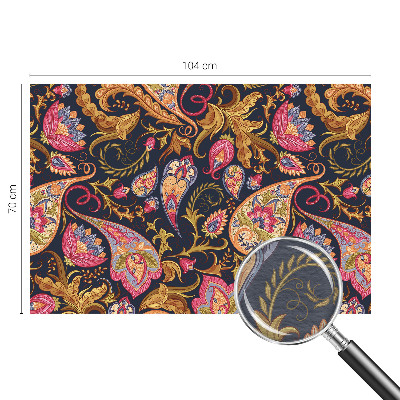 Wall mural for living room Colorful paisley