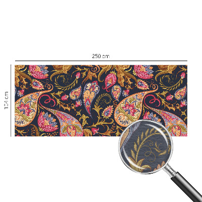 Wall mural for living room Colorful paisley