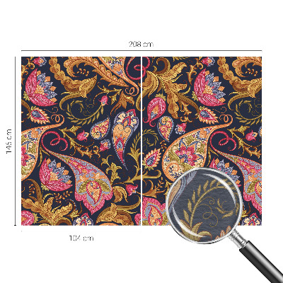 Wall mural for living room Colorful paisley