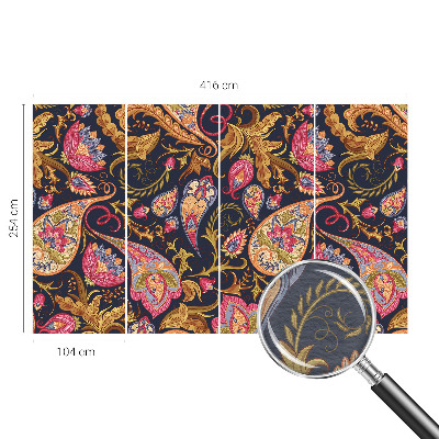 Wall mural for living room Colorful paisley