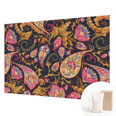 Wall mural for living room Colorful paisley