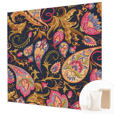 Wall mural for living room Colorful paisley