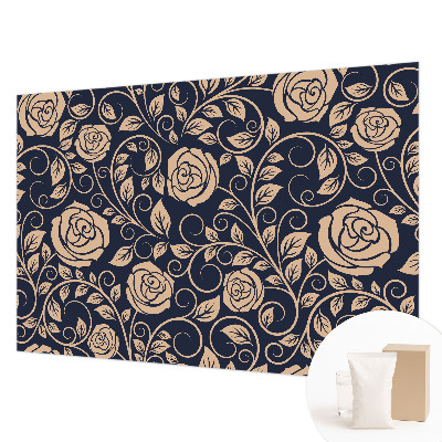Bedroom wall mural wallpaper Romantic flowers