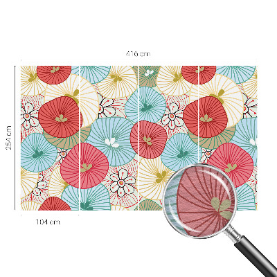 Large wallpaper mural Floral pattern