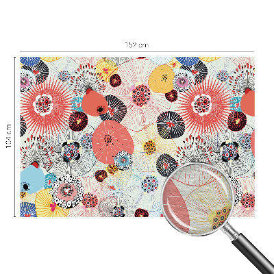 Custom size wall mural Colorful flowers