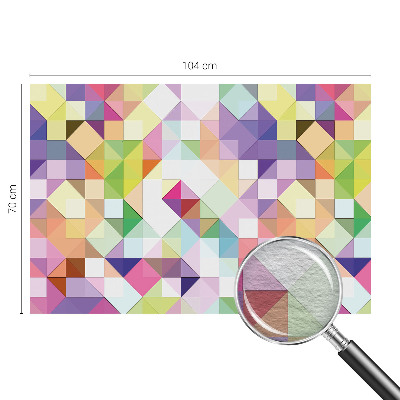 Large wall mural wallpaper Colorful shapes
