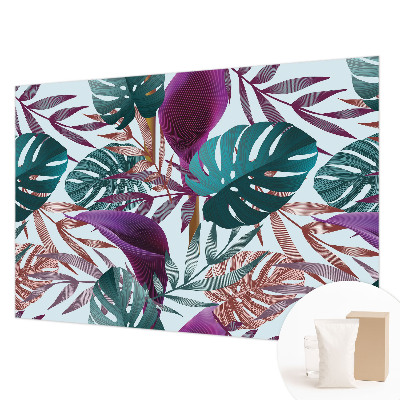 Premium wall mural for bedroom Tropical composition