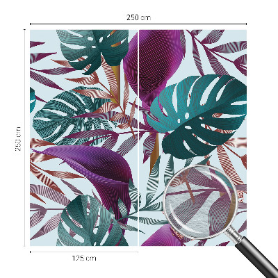 Premium wall mural for bedroom Tropical composition