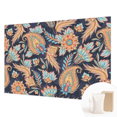 Wallpaper mural with a floral pattern