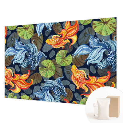 Photo wallpaper with fish patterns