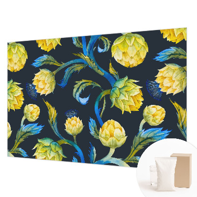Photo wall mural with a botanical motif titled 