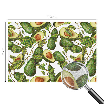 Wall mural for living room Avocado pattern