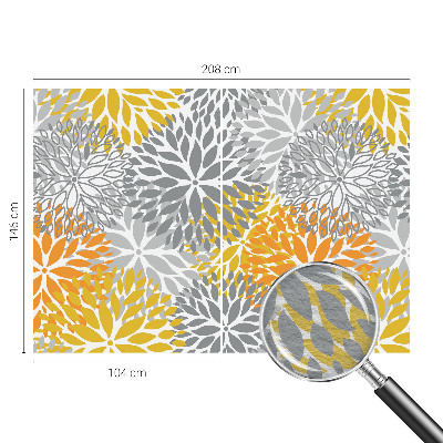 Wallpaper mural for living room Flower energy