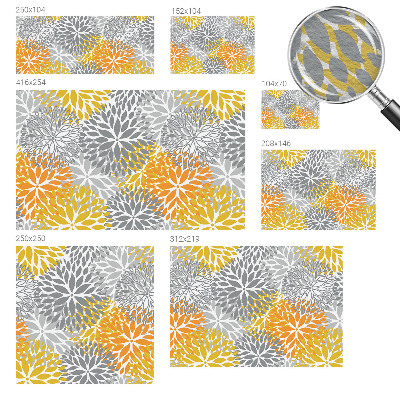 Wallpaper mural for living room Flower energy