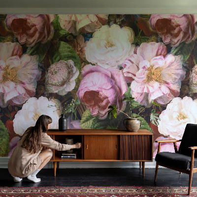 Bedroom wall mural wallpaper Floral elegance