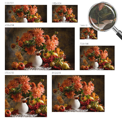 Large wallpaper mural Autumn composition