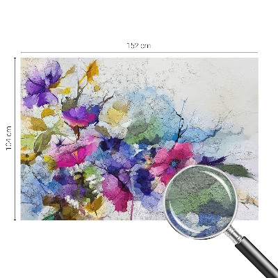 Modern wall mural Abstract flowers