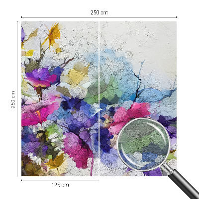 Modern wall mural Abstract flowers