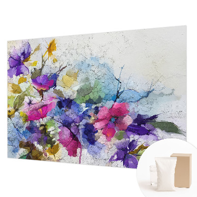 Modern wall mural Abstract flowers