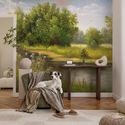 Modern wall mural for living room Rural landscape