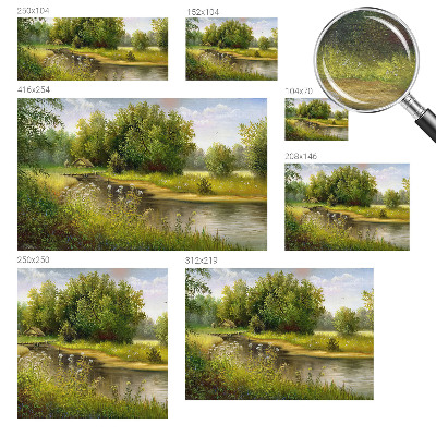 Modern wall mural for living room Rural landscape