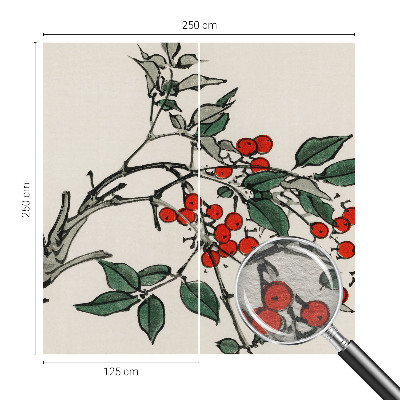 Wall mural for living room A sprig of berries