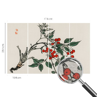 Wall mural for living room A sprig of berries