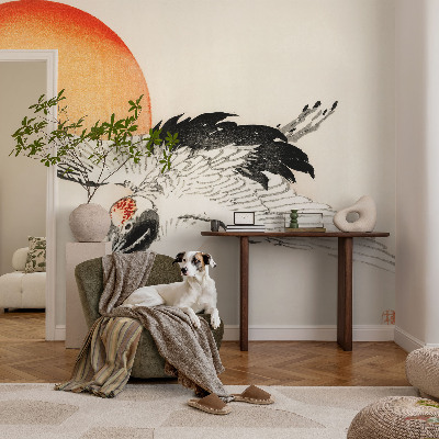 Large wallpaper mural Elegant crane