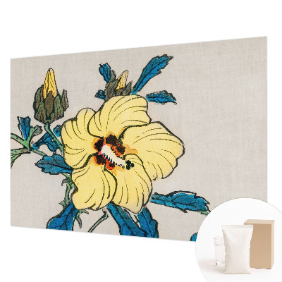 Large wallpaper mural Yellow flower