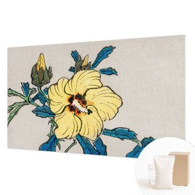 Large wallpaper mural Yellow flower