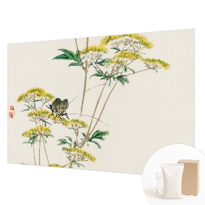 Large wall mural wallpaper with a floral nature motif