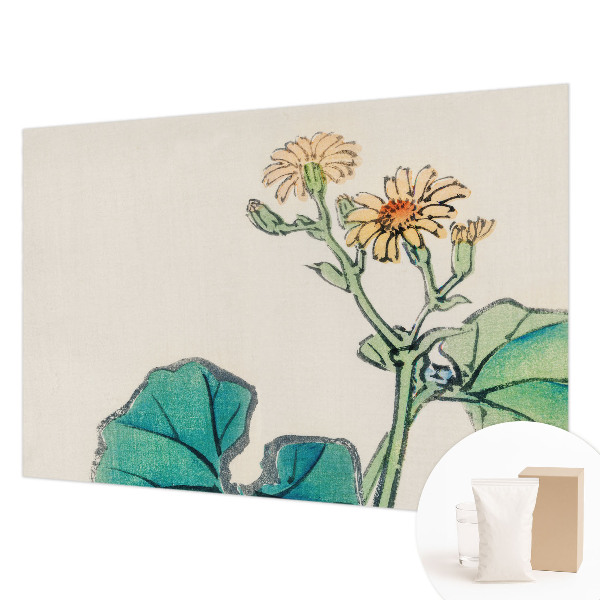 Modern wall mural Flower and leaves